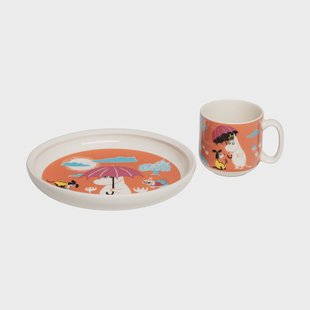 Moomin Arabia Moomin kinderservies Onder de paraplu