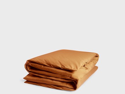 Yumeko Dekbedovertrek percal katoen ochre yellow 260x240 100% biologisch en fairtrade katoen, percal geweven