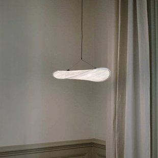New Works LED hanglamp Tense, Ø 55 cm, wit, dimbaar