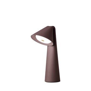 FRANDSEN LED tafellamp Ami, bruin, 32 cm, dimbaar