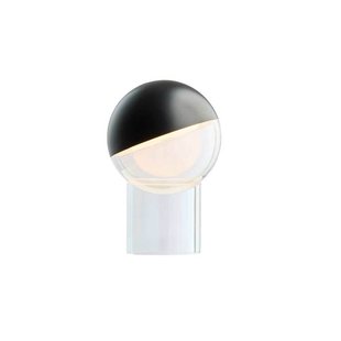 FRANDSEN LED tafellamp Pila, zwart, 20 cm, dimbaar