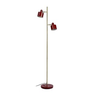 Dyberg Larsen vloerlamp Ocean, donkerrood, 160 cm, 2-lamps.