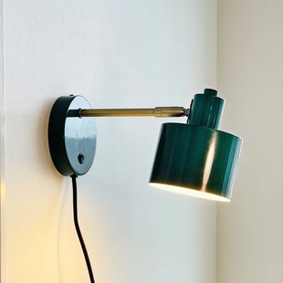 Dyberg Larsen wandlamp Ocean, donkergroen, uitsteek 30 cm