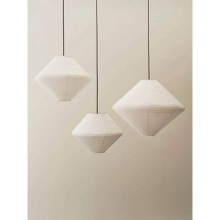 HAY kap Diamond, Ø 80 cm, wit, papier/bamboe