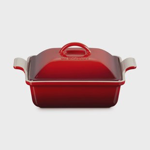 Le Creuset - Ovenschaal met Deksel - Kersenrood - 23 cm