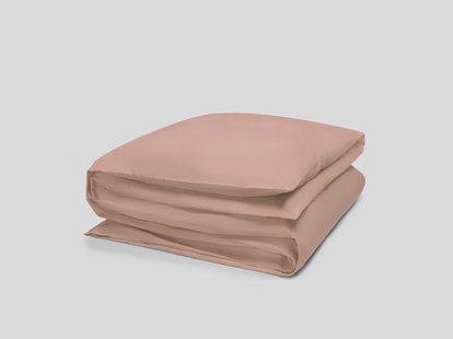 Yumeko Dekbedovertrek katoensatijn cosmea pink 140x200 100% biologisch en fairtrade katoen, satijn geweven