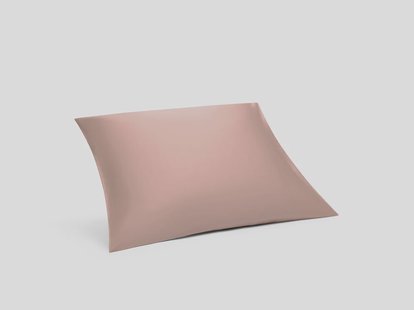 Yumeko Kussensloop katoensatijn cosmea pink 50x70 100% biologisch en fairtrade katoen, satijn geweven