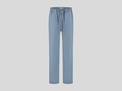 Yumeko Pyjamabroek unisex katoen TENCEL™ blue/white stripe S 60% biologisch katoen, 40% TENCEL™