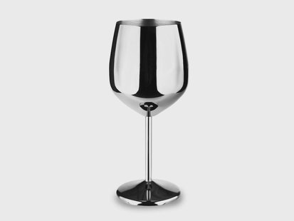 WIJNGLAS IN ROESTVRIJ STAAL