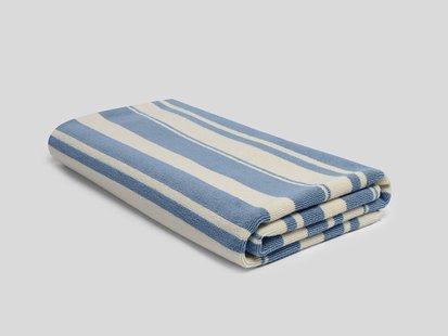 Yumeko Hamamdoek Faded Blue Stripe 100x180 - 1 st. 100% biologisch katoen