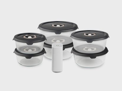 RONDE VACUÜMGLAZEN CONTAINER MIX SET – 6-PAK
