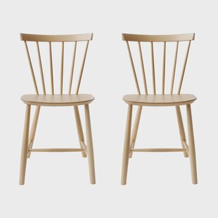 FDB Møbler J46 stoel, Beech nature gelakt, 2-pack