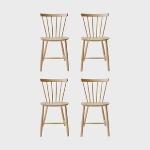 FDB Møbler J46 stoel, Beech nature gelakt, 4-pack