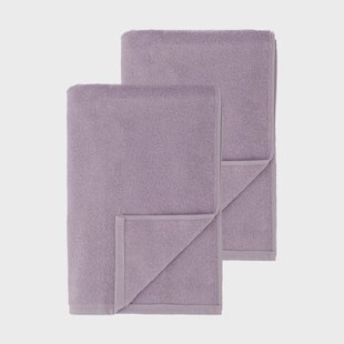 Scandi Living Drift badhanddoeken 100x150 cm 2-pack - Paars