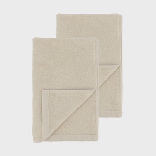 Scandi Living Drift badhanddoeken 100x150 cm 2-pack - Wit