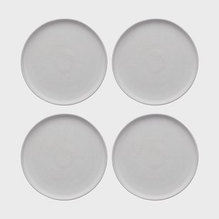 Scandi Living Sandsbro bordje offwhite, Ø20 cm, 4-pack