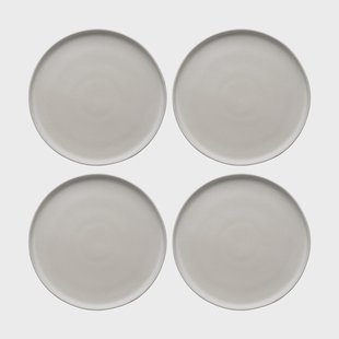 Scandi Living Sandsbro dinerbord offwhite, Ø26 cm, 4-pack