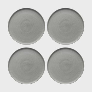Scandi Living Sandsbro dinerbord lichtgrijs, Ø26 cm, 4-pack