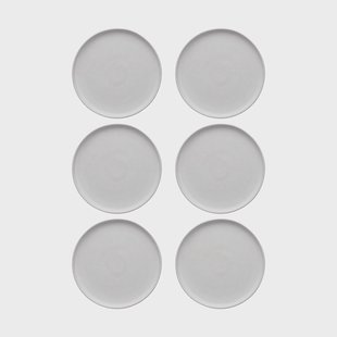 Scandi Living Sandsbro bordje offwhite, Ø20 cm, 6-pack