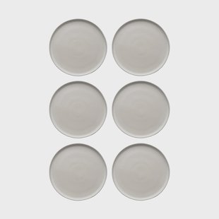 Scandi Living Sandsbro dinerbord offwhite, Ø26 cm, 6-pack