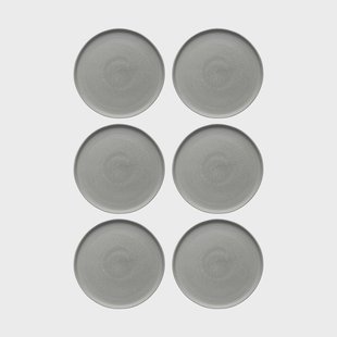 Scandi Living Sandsbro dinerbord lichtgrijs, Ø26 cm, 6-pack