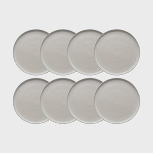 Scandi Living Sandsbro dinerbord offwhite, Ø26 cm, 8-pack