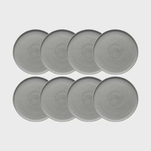 Scandi Living Sandsbro dinerbord lichtgrijs, Ø26 cm, 8-pack