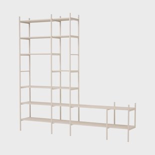 TÔNN furniture Portal TV-plank, Off white, 244 cm