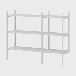 TÔNN furniture Portal kleine boekenkast, Wit, 123 cm