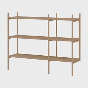 TÔNN furniture Portal kleine boekenkast, Camel, 123 cm