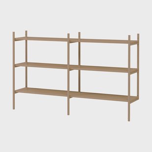 TÔNN furniture Portal kleine boekenkast, Camel, 158 cm