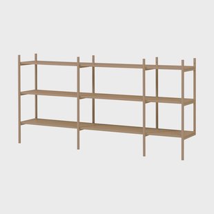 TÔNN furniture Portal kleine boekenkast, Camel, 201 cm