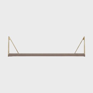Maze Pythagoras plank, Walnoot-messing, 20x80 cm