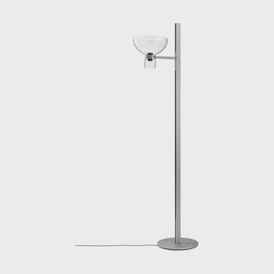 Flos Nocturne F1 bowl vloerlamp - zilver