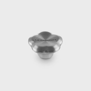 Le Creuset - RVS Knop - Bloem - Zilver - 5 cm