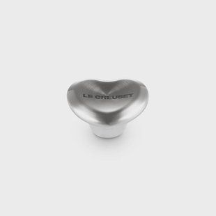 Le Creuset - RVS Knop - Hart - Zilver - 5 cm