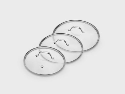 GLAZEN DEKSELSET 24/26/28 CM – 3-DELIG