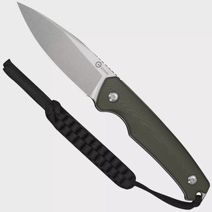 Civivi Altus Fixed Blade C20076B-1, Stonewashed 14C28N, OD Green G10 zakmes
