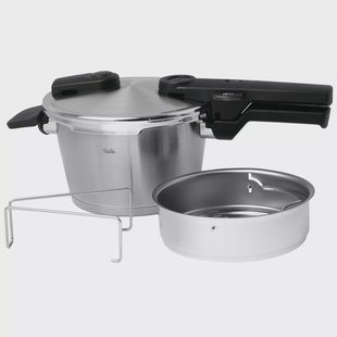 Fissler Vitaquick Premium 602-210-02-070-0 snelkookpan, 18 cm, 2.5L met stoominzet
