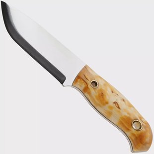 Helle Polaris 200675 Satin 14C28N, Curly Birch, bushcraftmes