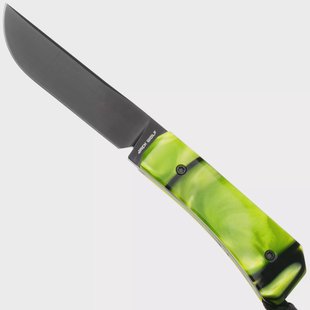 Jack Wolf Pioneer FIXedc PIONE-FX-01-KIR-TOX-GRN, DLC S90V, Kirinite Toxic Green, vaststaand mes