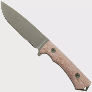 KA-BAR NX.01 Moss Green Cerakote, Brown Natural Textite, vaststaand survivalmes