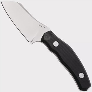 Kizer Bulldog Fix 1116A3 Satin 14C28N, Black G10, vaststaand mes, O.SHO design