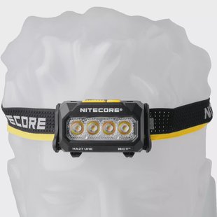 Nitecore HA27 UHE LED High CRI Black, oplaadbare hoofdlamp, 800 lumen