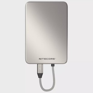 Nitecore POCKET 5 Ultra Thin Power Bank, Titanium Gray, powerbank, 5000mAh