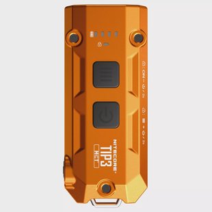 Nitecore TIP3 Alloy Orange, oplaadbare sleutelhangerzaklamp, 720 lumen