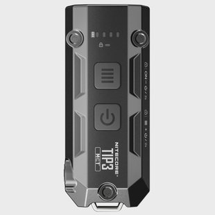 Nitecore TIP3 Classic Black, oplaadbare sleutelhangerzaklamp, 720 lumen