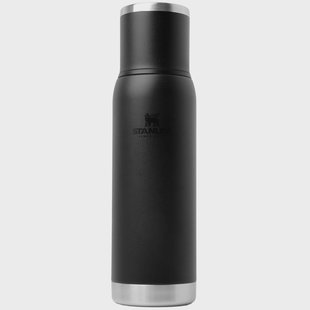 Stanley The Adventure To-Go Bottle 2.0 1.1QT, Black 10-10819-0087 thermosfles met schenkdop en drinkbeker, 1L
