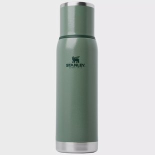 Stanley The Adventure To-Go Bottle 1.1QT, Hammertone Green 10-10819-060 thermosfles met schenkdop en drinkbeker, 1L