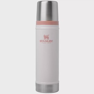Stanley The Legendary Classic Bottle 20oz, Hammertone Rose Quartz 10-11345-0061 thermosfles met schenkdop en drinkbeker, 590 ml